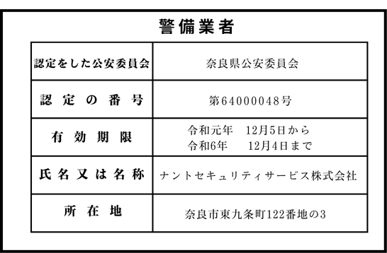 警備業者